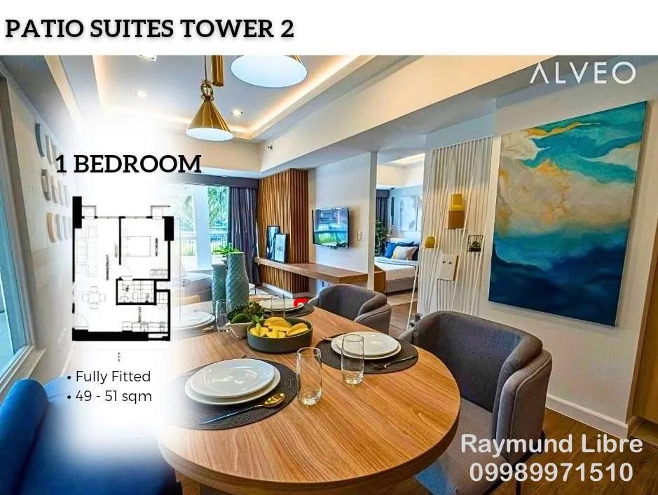 Interior of a furnished one-bedroom condominium suite